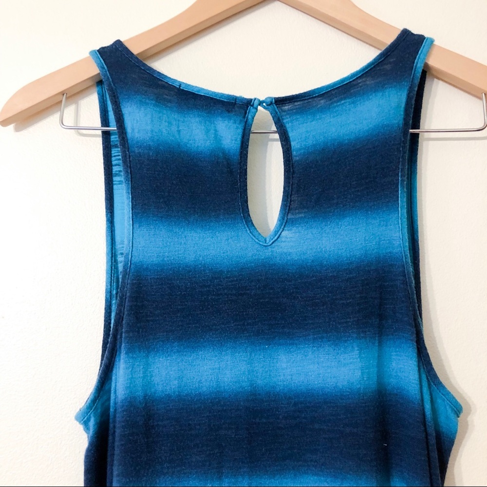 lucky brand | striped maxi dress dip dye small - Picture 3 of 6